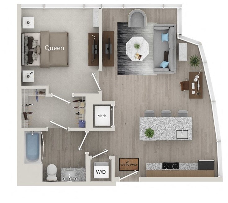 1 Bedroom 1 Bath